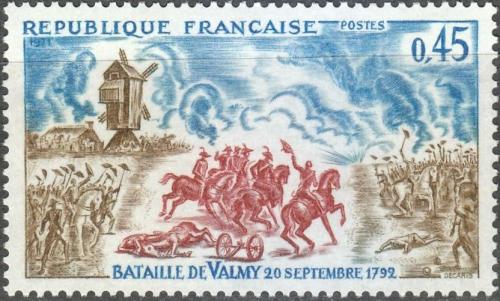Potovn znmka Francie 1971 Bitva u Valmy Mi# 1767