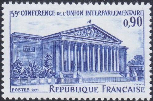 Potovn znmka Francie 1971 Budova parlamentu Mi# 1766