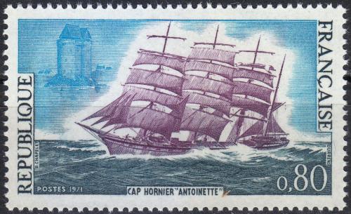 Potovn znmka Francie 1971 Plachetnice Antoinette Mi# 1745 - zvtit obrzek