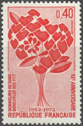 Potovn znmka Francie 1972 Drcovstv krve Mi# 1791