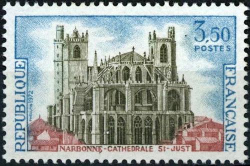 Potovn znmka Francie 1972 Katedrla v Narbonne Mi# 1786