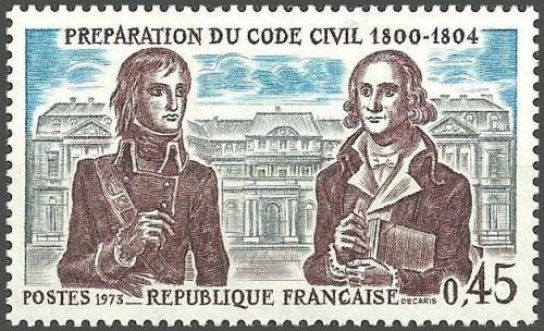 Potovn znmka Francie 1973 Napoleon Bonaparte Mi# 1853