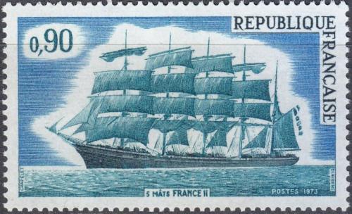 Potovn znmka Francie 1973 Plachetnice Mi# 1839 - zvtit obrzek