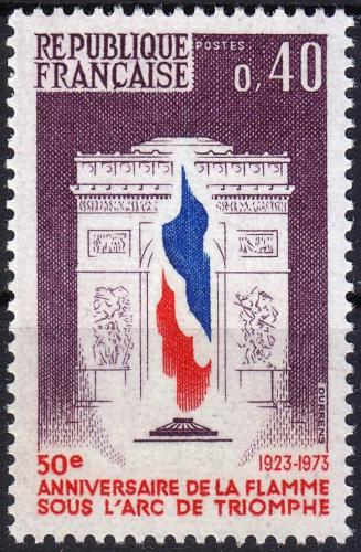 Potovn znmka Francie 1973 Plamen pod Vtznm obloukem Mi# 1855