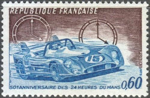 Potovn znmka Francie 1973 Zvodn auto Mi# 1838