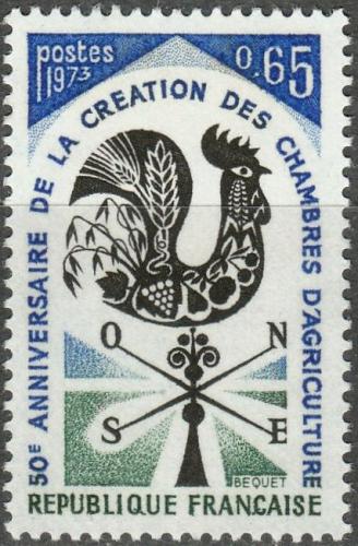 Potovn znmka Francie 1973 Zemdlsk komora, 50. vro Mi# 1858 - zvtit obrzek