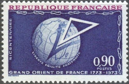Potovn znmka Francie 1973 Zemkoule Mi# 1830