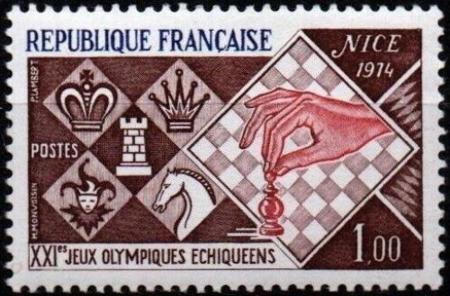 Potovn znmka Francie 1974 achov olympida Mi# 1878 - zvtit obrzek