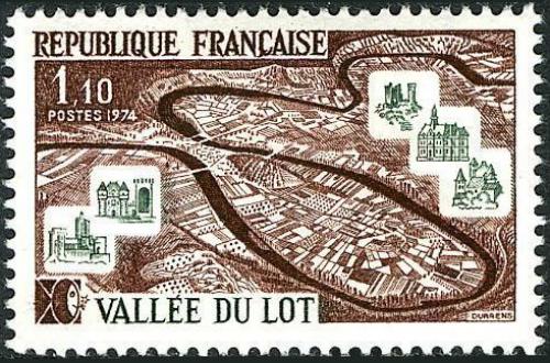 Potovn znmka Francie 1974 Tal des Lot Mi# 1884
