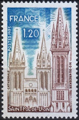 Potovn znmka Francie 1975 Katedrla v Saint-Pol-de-Lon Mi# 1902