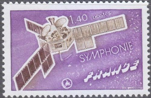 Potovn znmka Francie 1976 Satelit Symphonie Mi# 1971