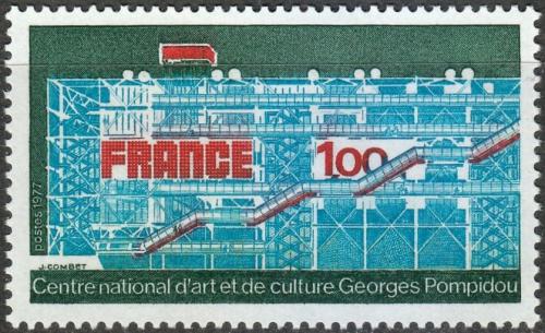 Potovn znmka Francie 1977 Nrodn centrum kultury a umn Mi# 2010 - zvtit obrzek