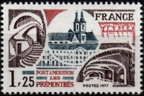 Potovn znmka Francie 1977 Opatstv v Ponta-Mousson Mi# 2047