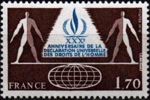 Potovn znmka Francie 1978 Deklarace lidskch prv, 30. vro Mi# 2132