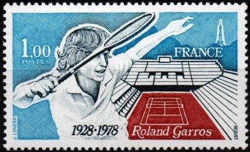 Potovn znmka Francie 1978 Tenis Roland Garros Mi# 2102