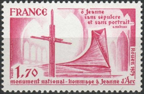 Potovn znmka Francie 1979 Pamtnk v Rouen Mi# 2155