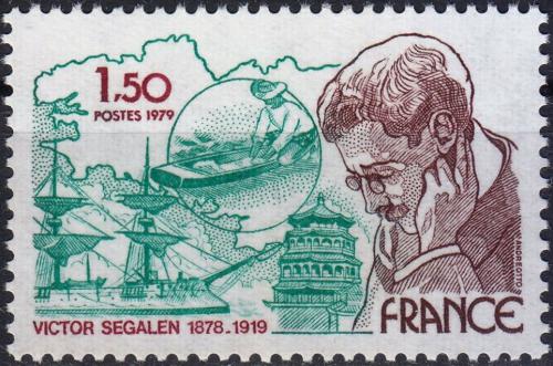 Potovn znmka Francie 1979 Victor Segalen, spisovatel Mi# 2140