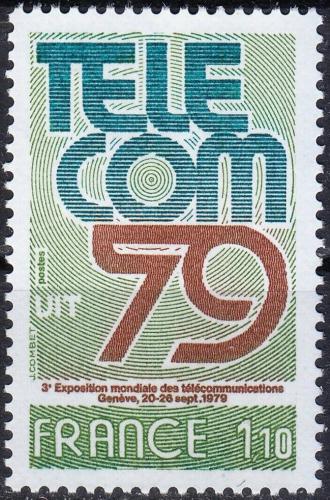 Potovn znmka Francie 1979 Vstava TELECOM Mi# 2168