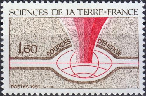 Potovn znmka Francie 1980 Energetick zdroje Mi# 2213