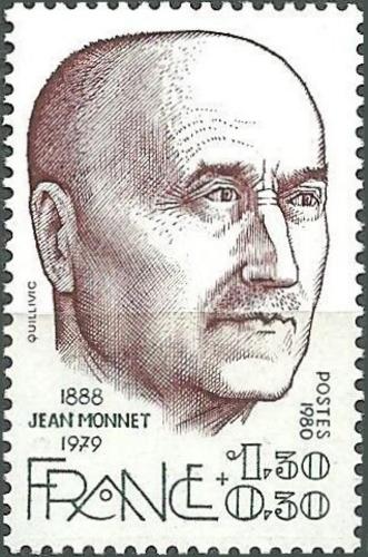 Potovn znmka Francie 1980 Jean Monnet Mi# 2198