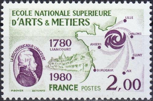 Potovn znmka Francie 1980 La Rochefoucauld-Liancourt Mi# 2205