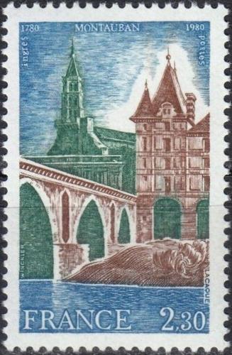 Potovn znmka Francie 1980 Most v Montauban Mi# 2206