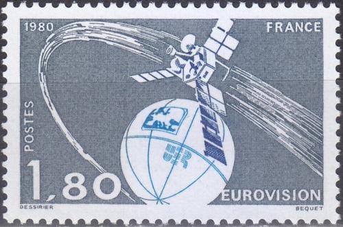Potovn znmka Francie 1980 Televizn satelit Mi# 2191