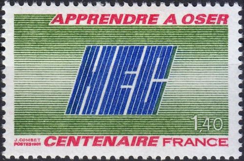 Potovn znmka Francie 1981 HEC, 100. vro Mi# 2271 