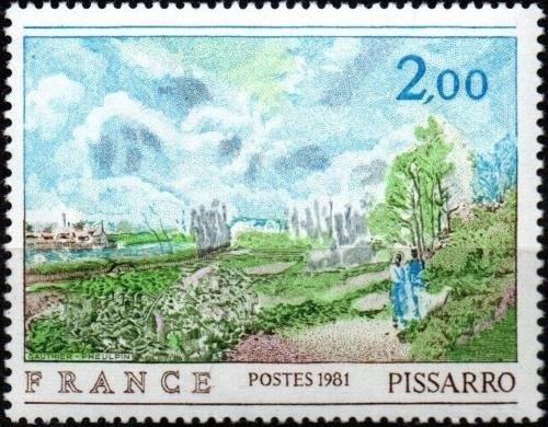 Potovn znmka Francie 1981 Umn, Camille Pissarro Mi# 2258