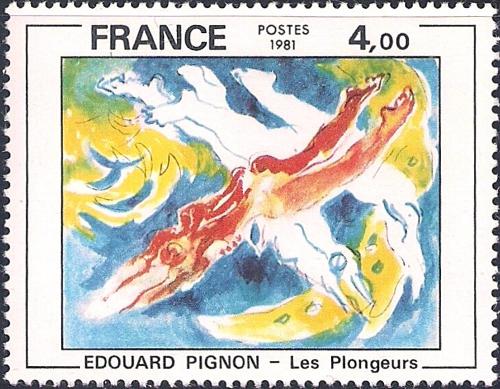 Potovn znmka Francie 1981 Umn, Edouard Pignon Mi# 2286