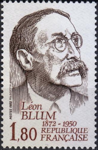 Potovn znmka Francie 1982 Lon Blum, politik Mi# 2373