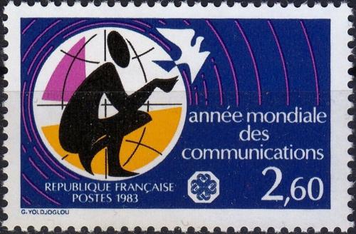 Potovn znmka Francie 1983 Svtov rok komunikace Mi# 2386