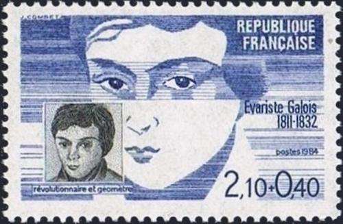 Potovn znmka Francie 1984 variste Galois, matematik Mi# 2472
