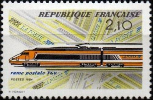 Potovn znmka Francie 1984 Rychlovlak TGV Mi# 2460