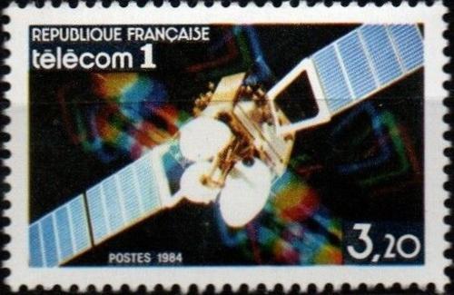 Potovn znmka Francie 1984 Telecom I Satelit Mi# 2459
