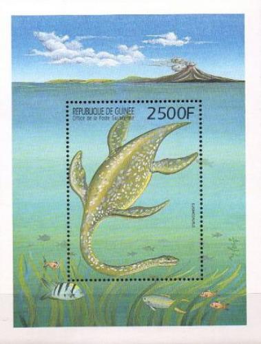 Potovn znmka Guinea 1999 Elasmosaurus Mi# Block 585 Kat 13