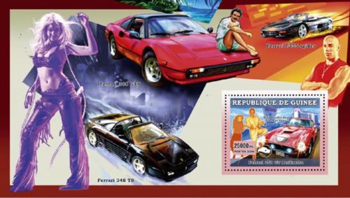 Poštovní známka Guinea 2006 Ferrari a jejich slavní majitelé Mi# Block 1078