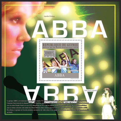 Poštovní známka Guinea 2010 ABBA Mi# Block 1812 Kat 10€
