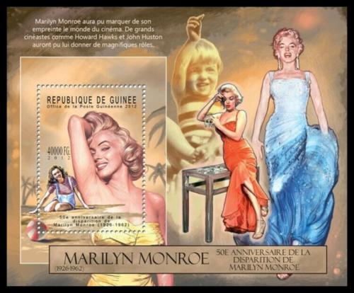 Potovn znmka Guinea 2012 Marilyn Monroe Mi# Block 2136 Kat 16
