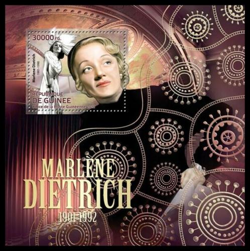 Potovn znmka Guinea 2012 Marlene Dietrich, hereka Mi# Block 2102 Kat 12 - zvtit obrzek