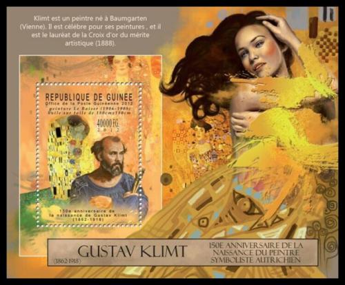 Poštovní známka Guinea 2012 Umìní, Gustav Klimt Mi# Block 2121 Kat 16€