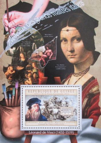Poštovní známka Guinea 2012 Umìní, Leonardo da Vinci Mi# Block 2189 Kat 16€