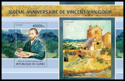 Poštovní známka Guinea 2013 Umìní, Vincent van Gogh Mi# Block 2210 Kat 16€