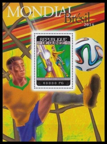 Poštovní známka Guinea 2014 MS ve fotbale Mi# Block 2401 Kat 16€