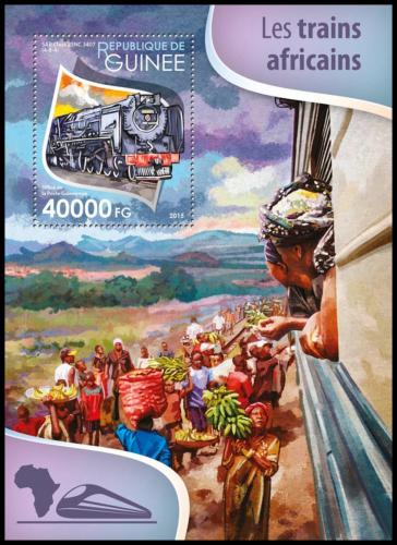 Potovn znmka Guinea 2015 Africk lokomotivy Mi# Block 2591 Kat 16 - zvtit obrzek