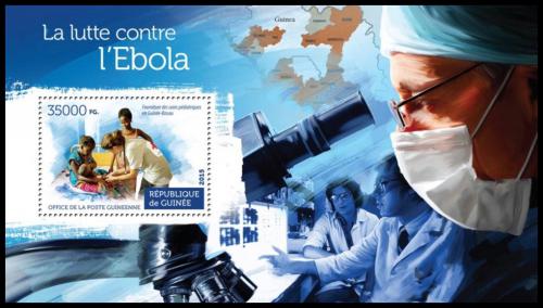 Potovn znmka Guinea 2015 Boj proti ebole Mi# Block 2548 Kat 14  - zvtit obrzek