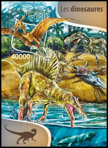 Poštovní známka Guinea 2015 Dinosauøi Mi# Block 2581 Kat 16€