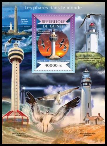 Poštovní známka Guinea 2015 Majáky Mi# Block 2497 Kat 16€