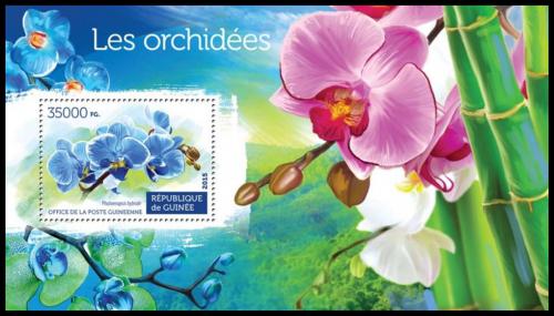 Potovn znmka Guinea 2015 Orchideje Mi# Block 2528 Kat 14 - zvtit obrzek