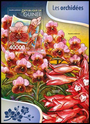 Potovn znmka Guinea 2015 Orchideje Mi# Block 2579 Kat 16 - zvtit obrzek